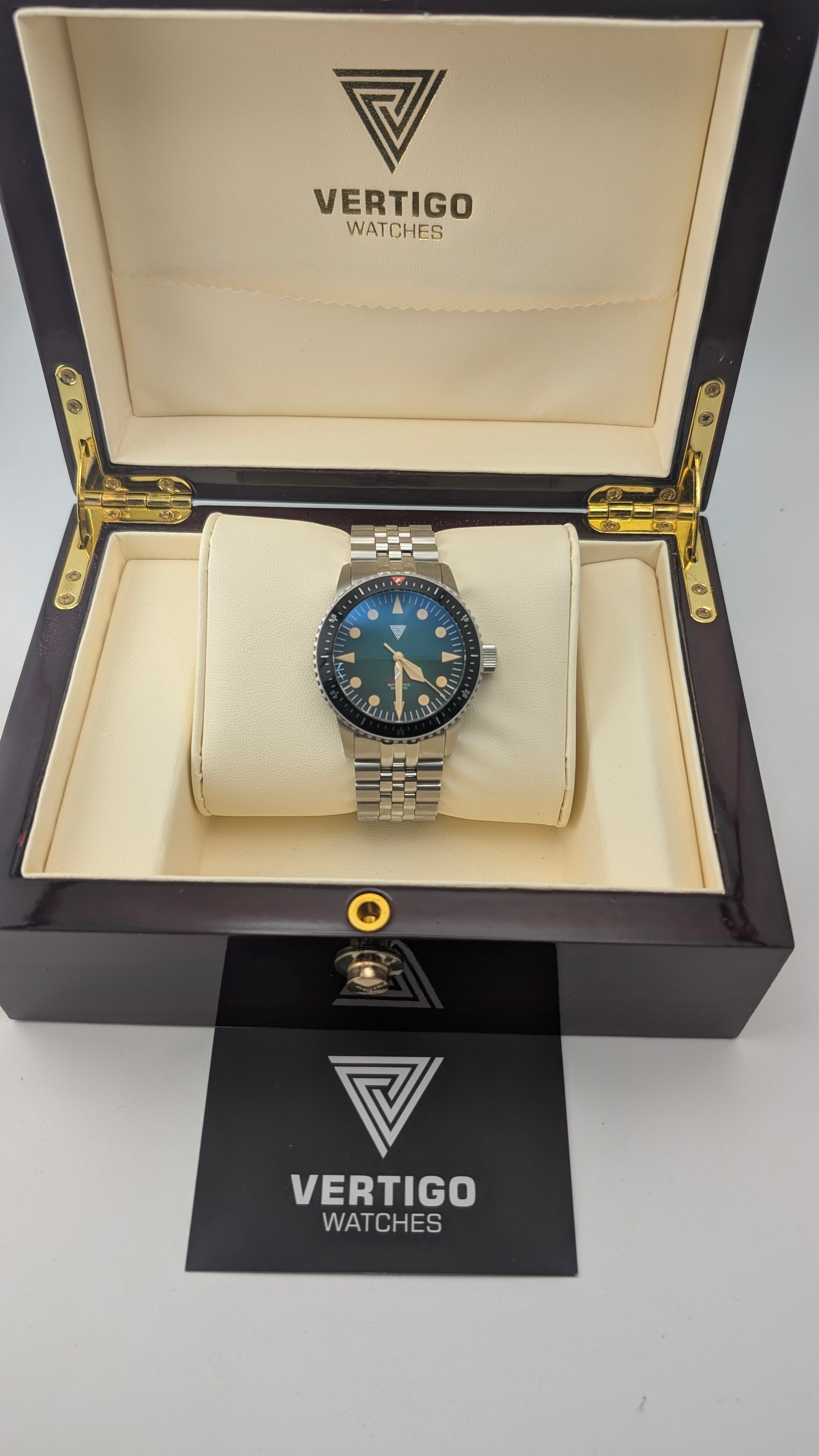 Vertigo Watches Medusa — Green Dial Dive Watch