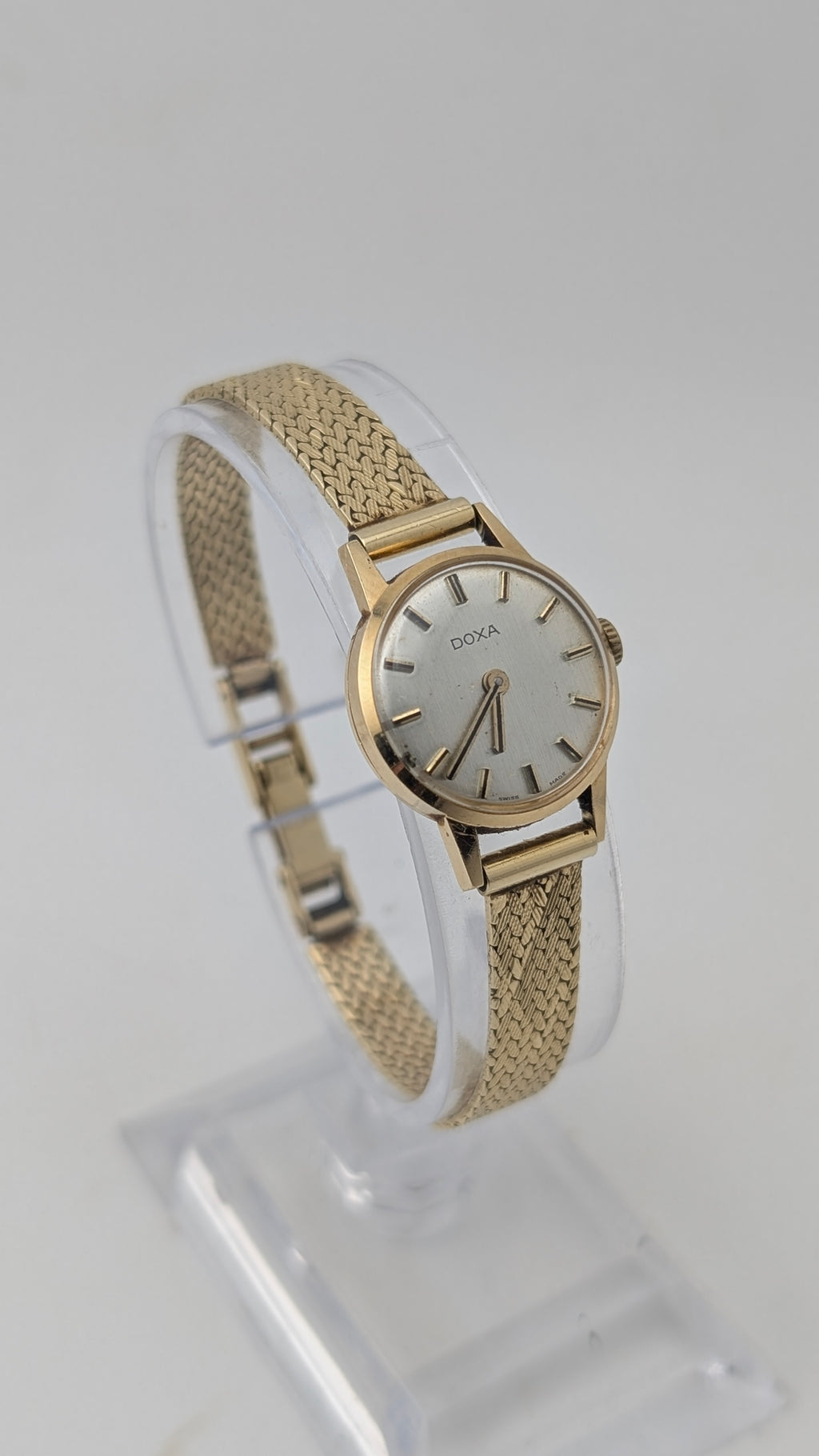 Vintage Doxa Ladies' 14K Gold Watch — Manual Wind, c.1970