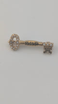 Vintage Kappa Kappa Gamma 15K Gold Seed Pearl Key Pin — Inscribed 1941