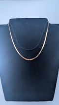 10K Yellow Gold Diamond-Cut Herringbone Necklace – 16 Inches