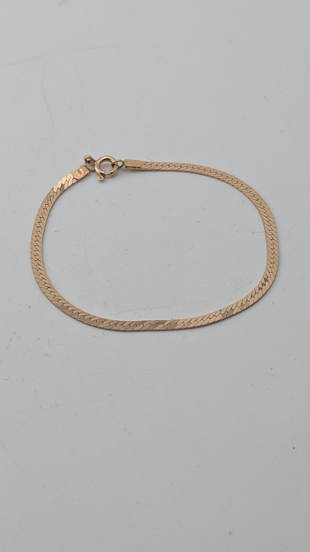 10K Gold Herringbone Bracelet – 7 Inches – 2.76 Grams