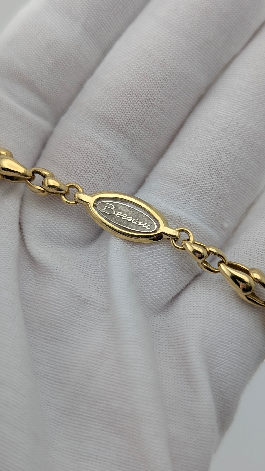 Bersani Italian 18K Gold Two-Tone Designer Bracelet | 18.0 Grams | Vicenza, Italy