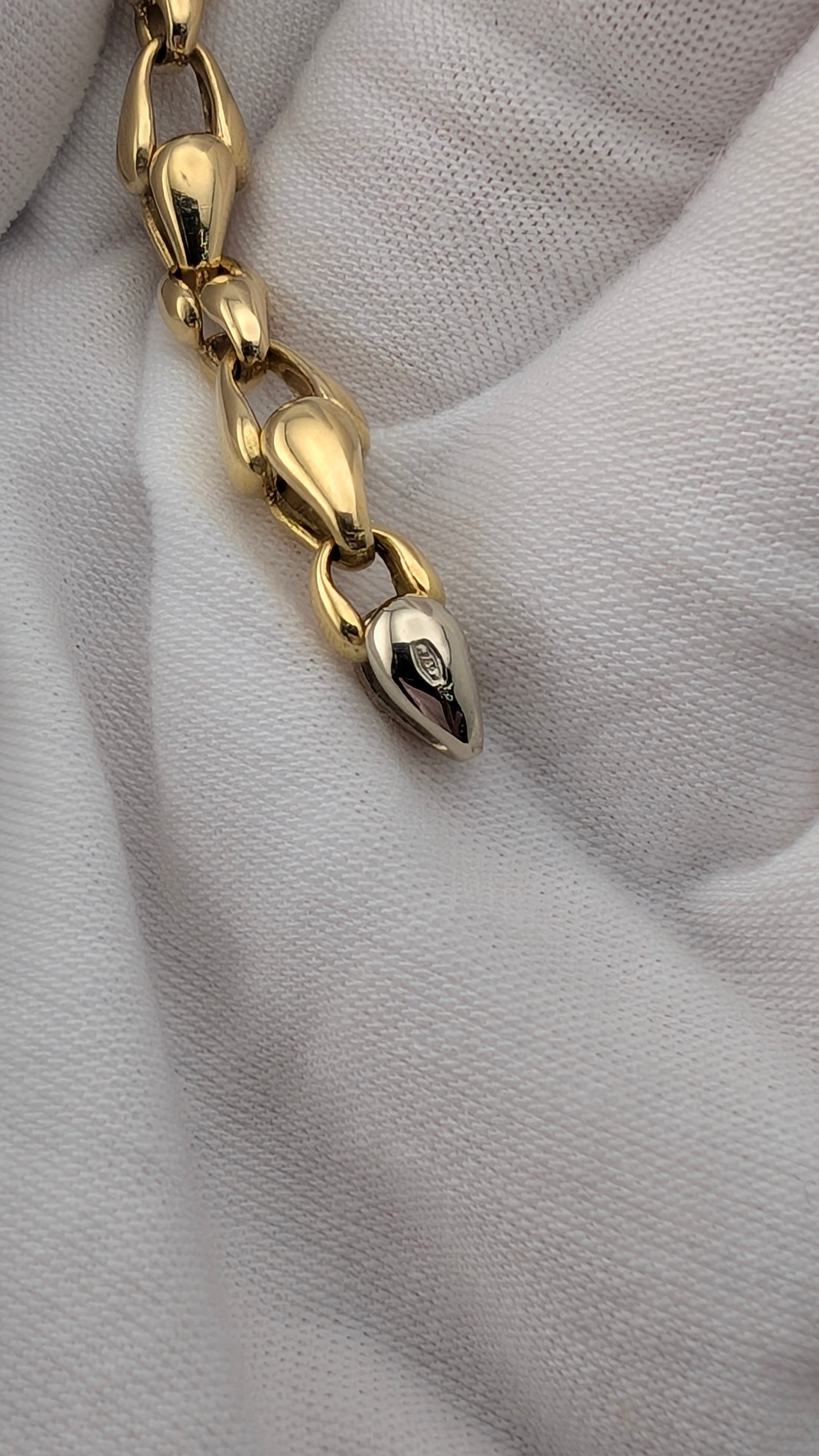 Bersani Italian 18K Gold Two-Tone Designer Bracelet | 18.0 Grams | Vicenza, Italy