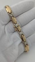 Italian 14K Two-Tone Gold Bracelet – 16.0 Grams