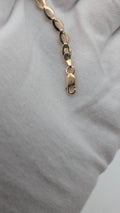 10K Yellow Gold Marquise Link Bracelet – 7.25 Inches