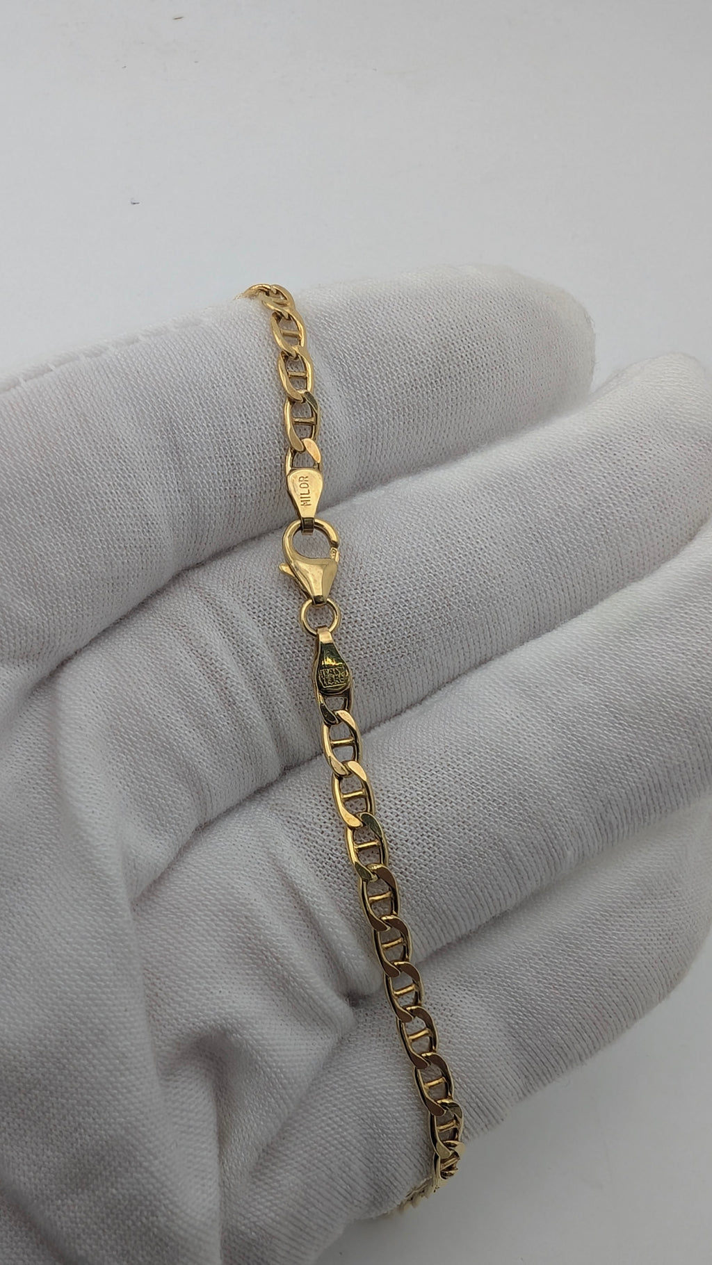 14K Yellow Gold Italian Milor Mariner Link Chain – 20 Inches