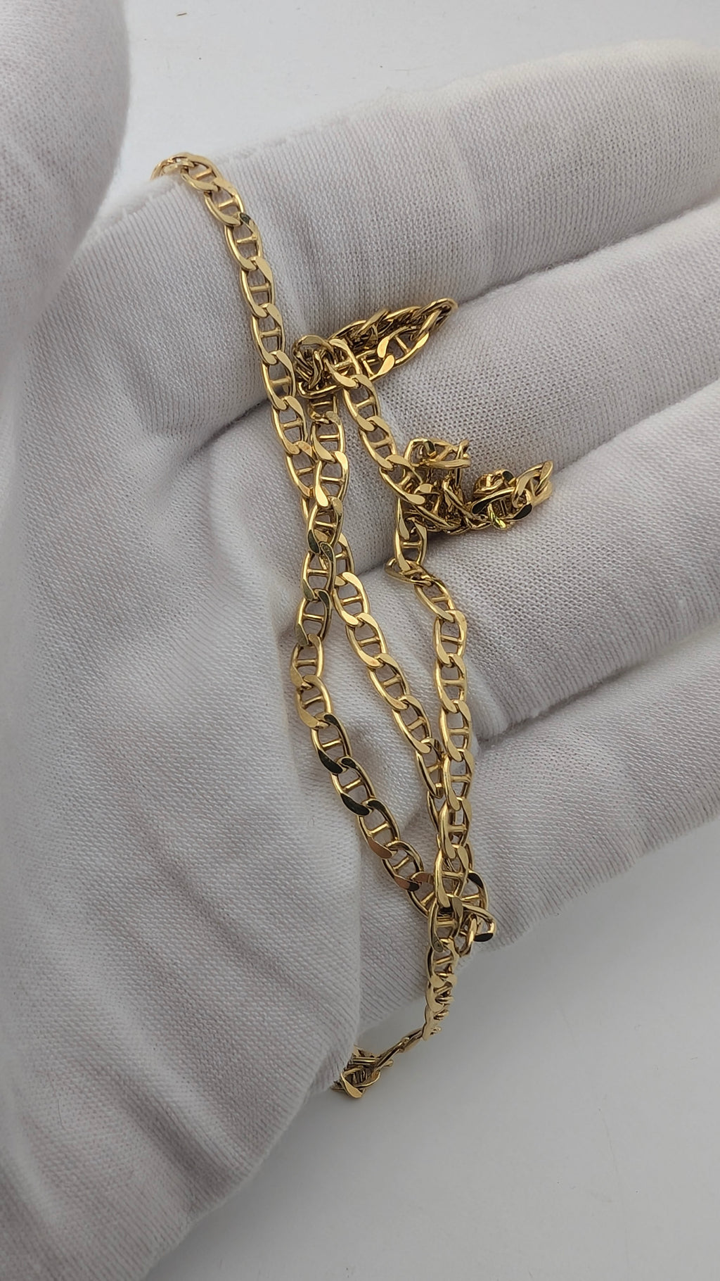 14K Yellow Gold Italian Milor Mariner Link Chain – 20 Inches
