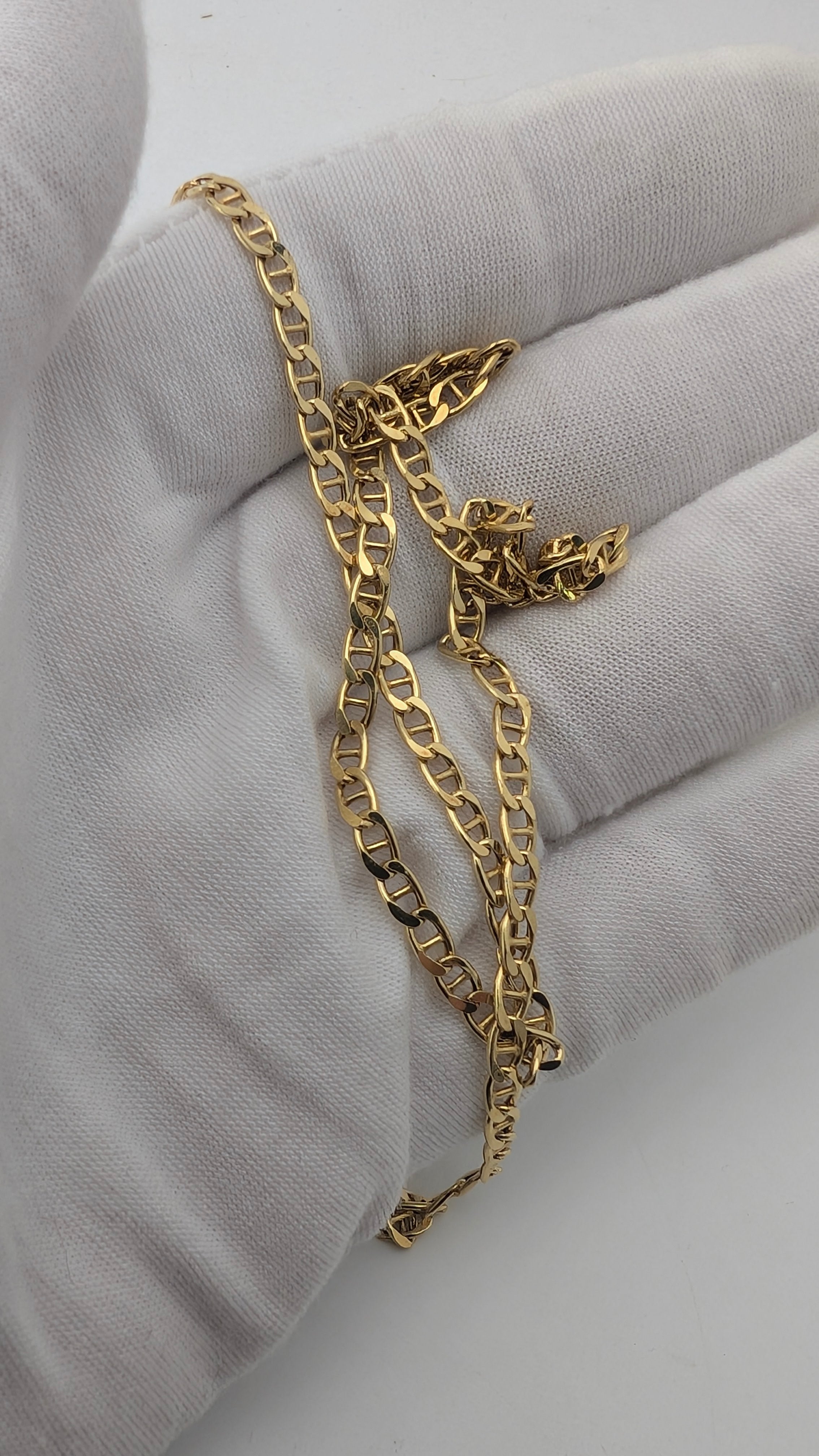 14K Yellow Gold Italian Milor Mariner Link Chain – 20 Inches