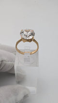 Diamark 10K Gold Solitaire Ring – Size 6