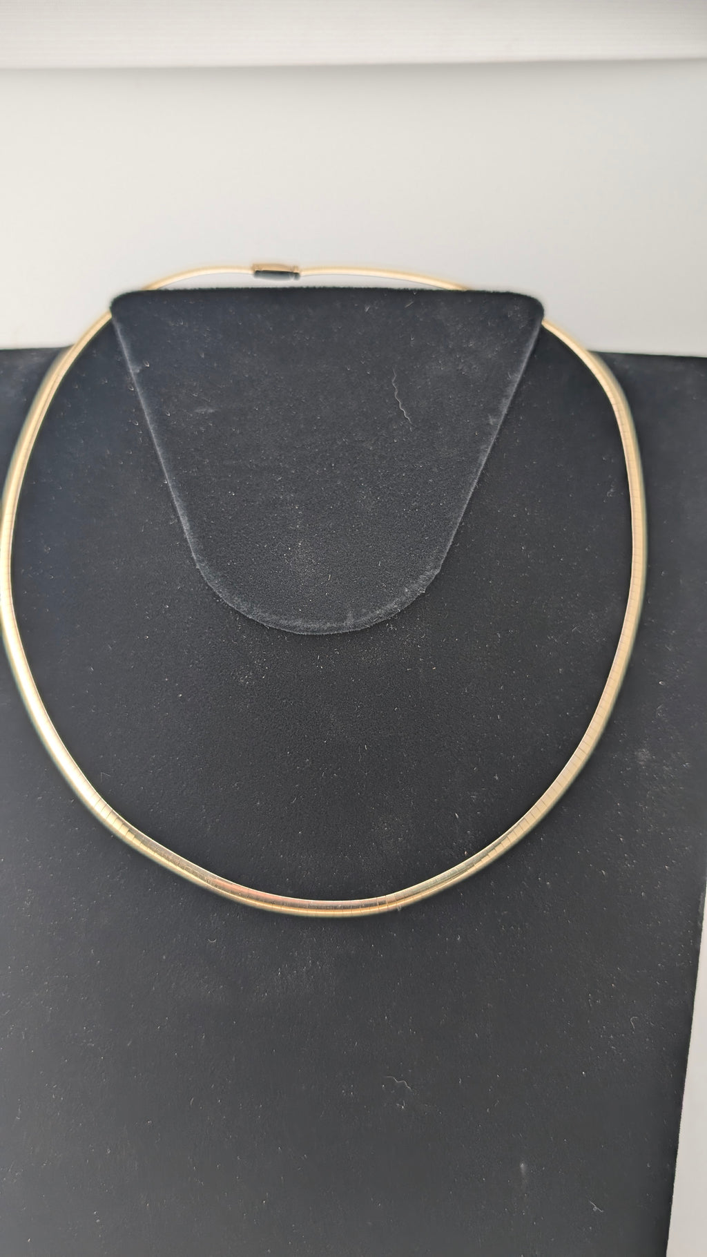 Vintage 14K Yellow Gold Omega Herringbone Necklace 16" – 23.8g