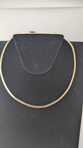 Vintage 14K Yellow Gold Omega Herringbone Necklace 16" – 23.8g