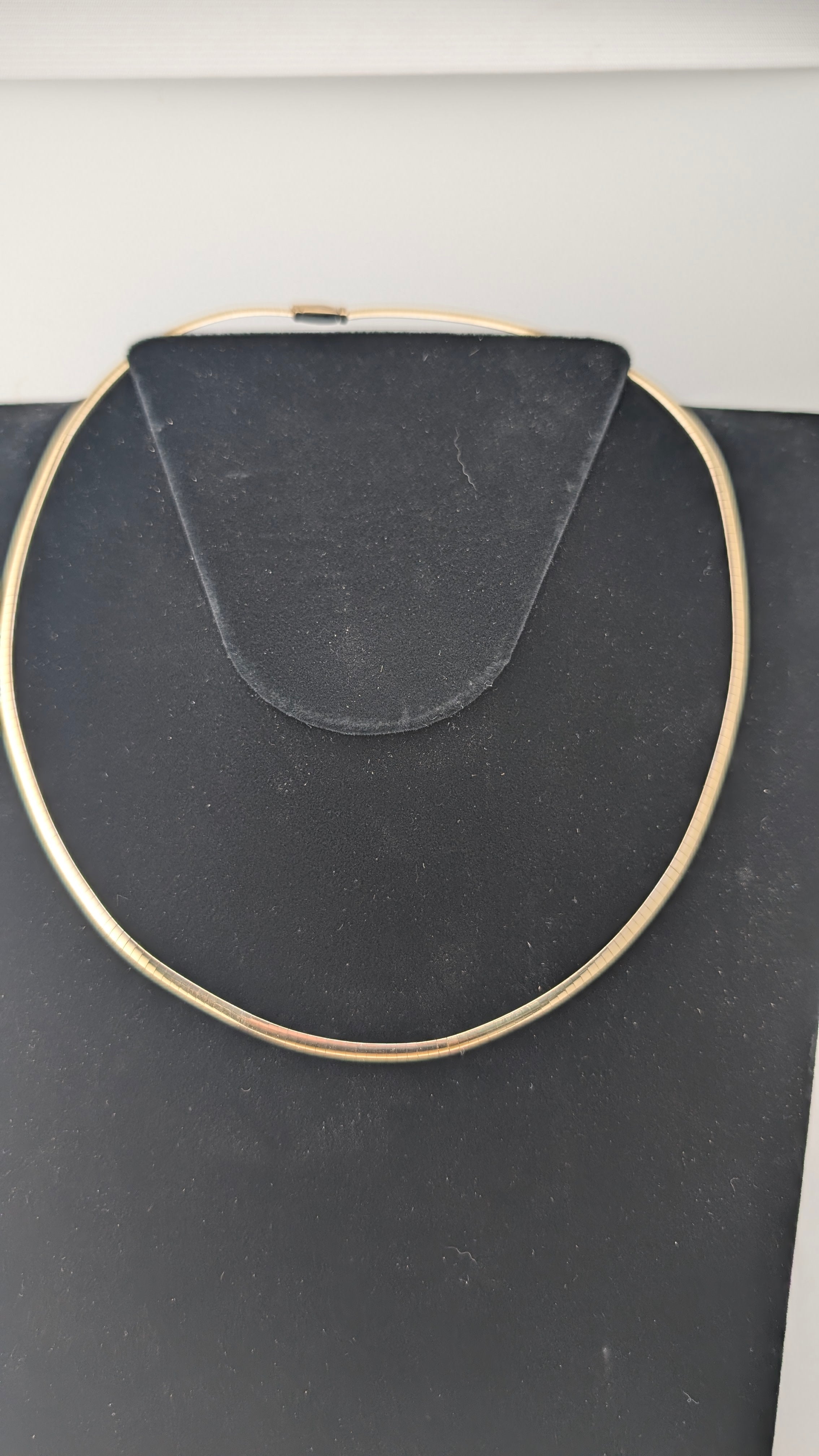 Vintage 14K Yellow Gold Omega Herringbone Necklace 16" – 23.8g