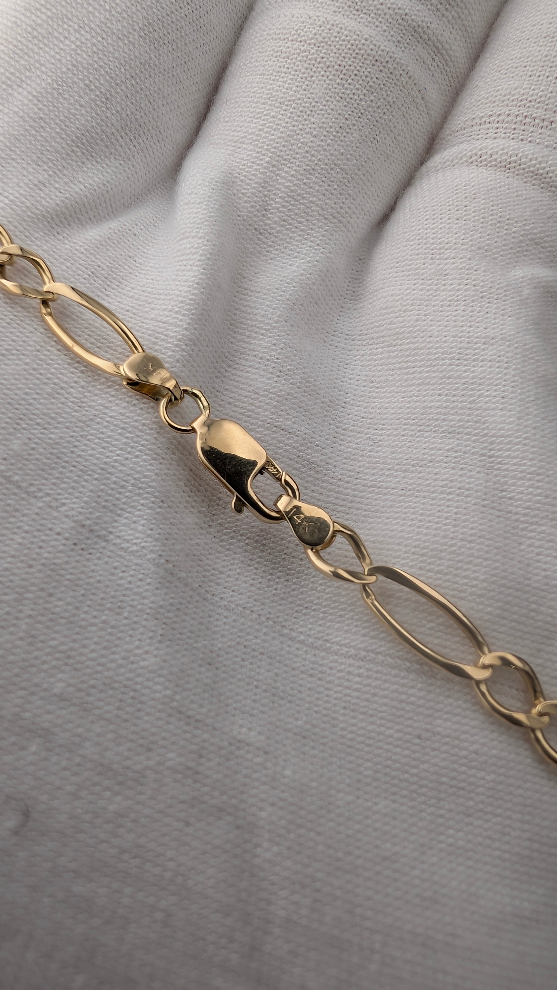 Vintage 14K Yellow Gold Fancy Link Necklace 24" – 12.0g