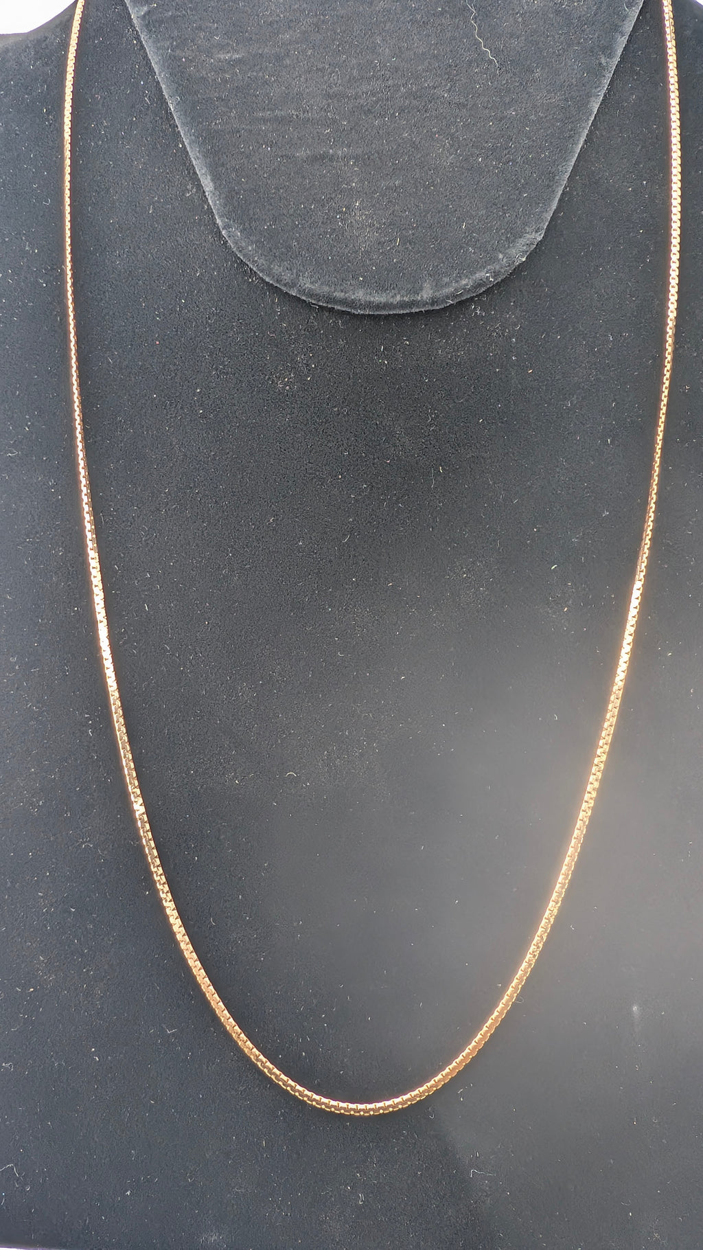 10K Yellow Gold Box Chain Necklace | 24" | 5.7g | 1.6mm