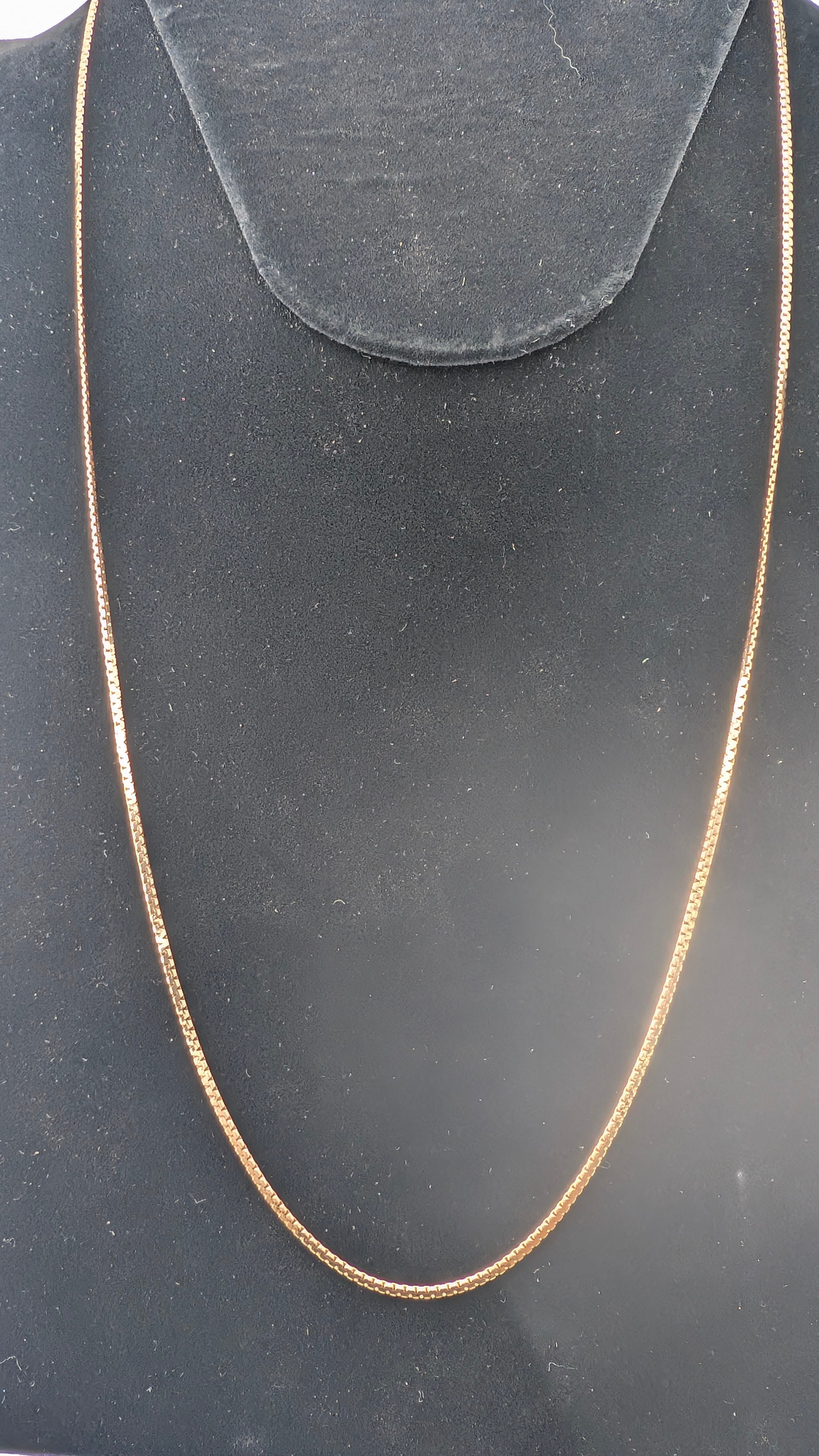 10K Yellow Gold Box Chain Necklace | 24" | 5.7g | 1.6mm