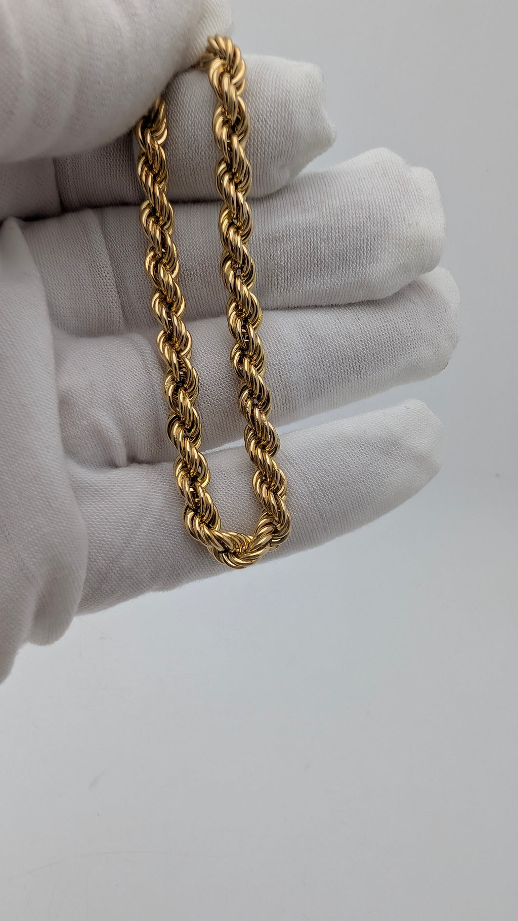 14K Yellow Gold Rope Bracelet | 6.5" | 5.0g | 5.3mm Wide