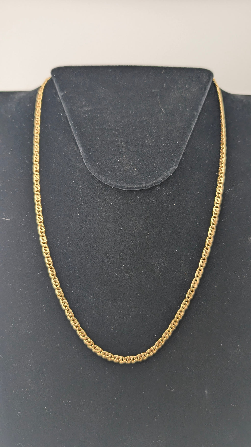 14K Yellow Gold Double Curb Link Chain Necklace | 22" | 11.6g
