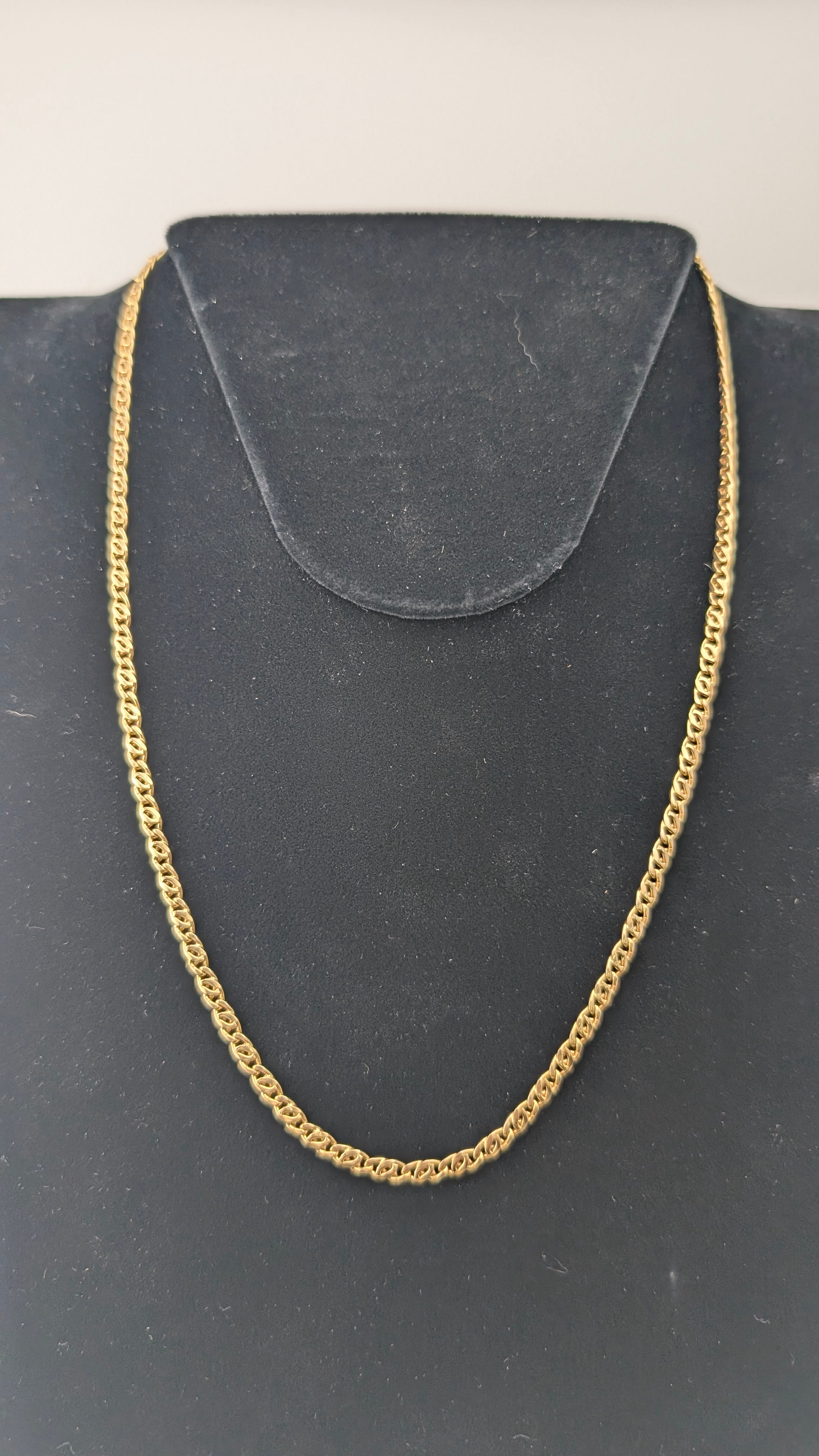 14K Yellow Gold Double Curb Link Chain Necklace | 22" | 11.6g