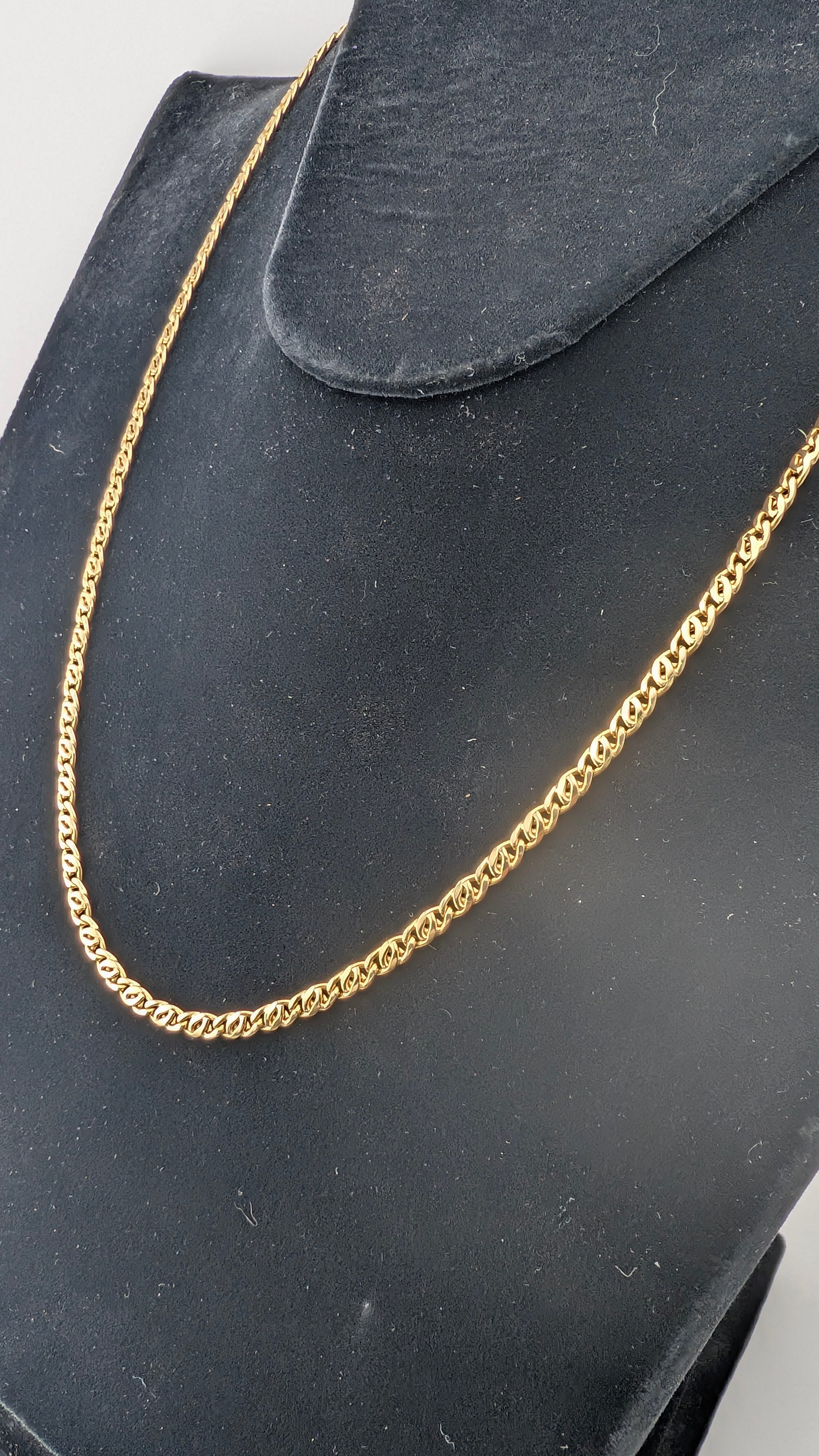 14K Yellow Gold Double Curb Link Chain Necklace | 22" | 11.6g