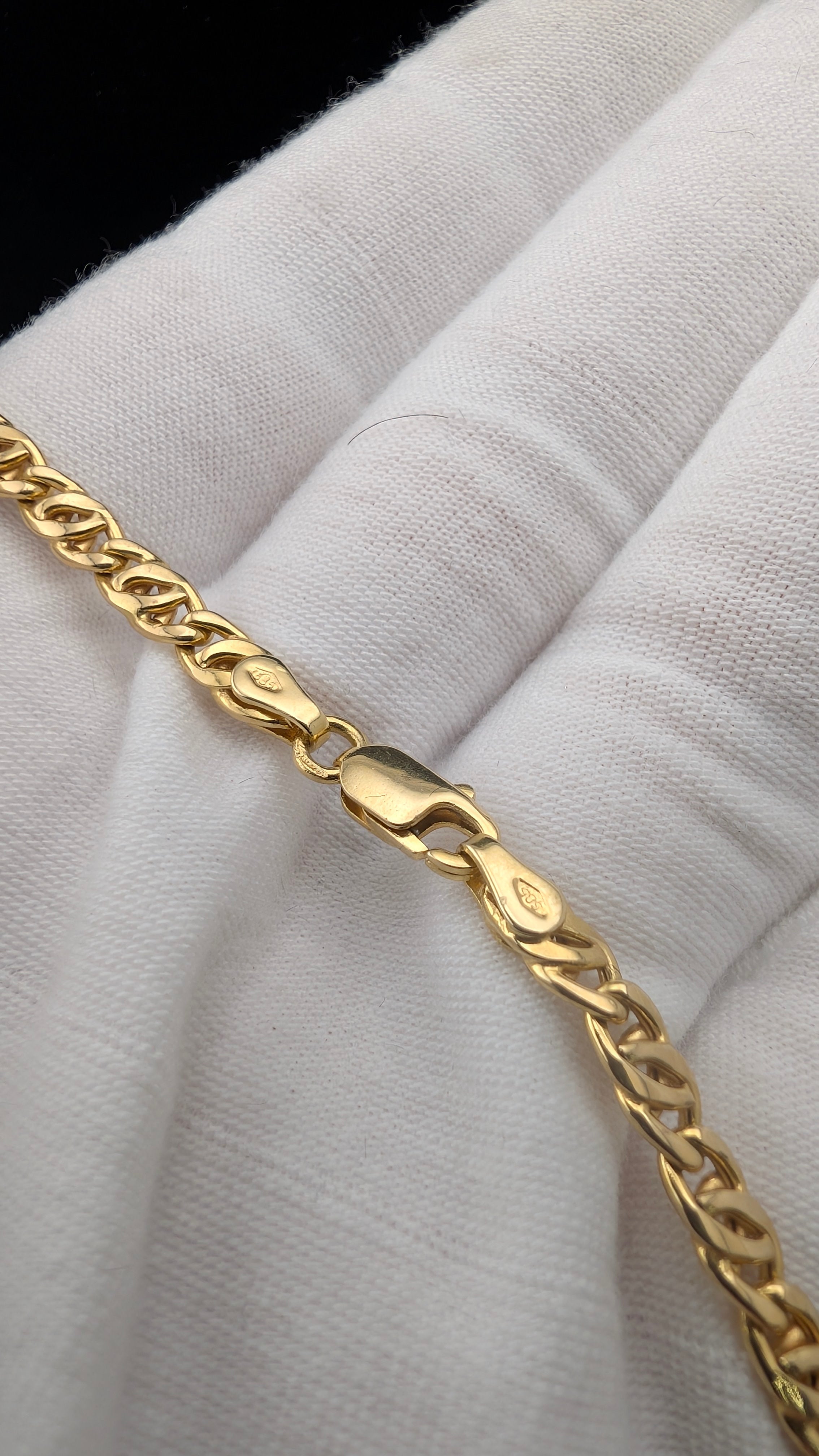 14K Yellow Gold Double Curb Link Chain Necklace | 22" | 11.6g