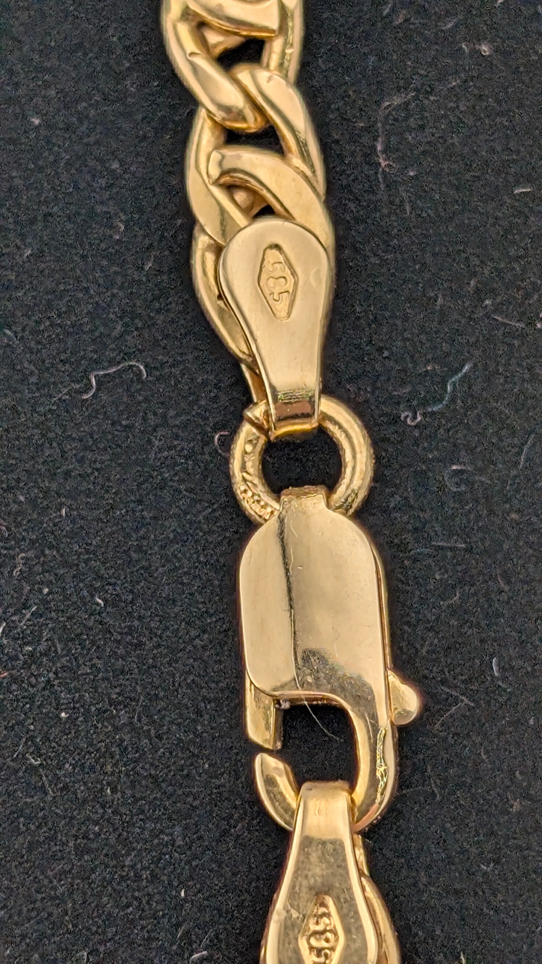 14K Yellow Gold Double Curb Link Chain Necklace | 22" | 11.6g
