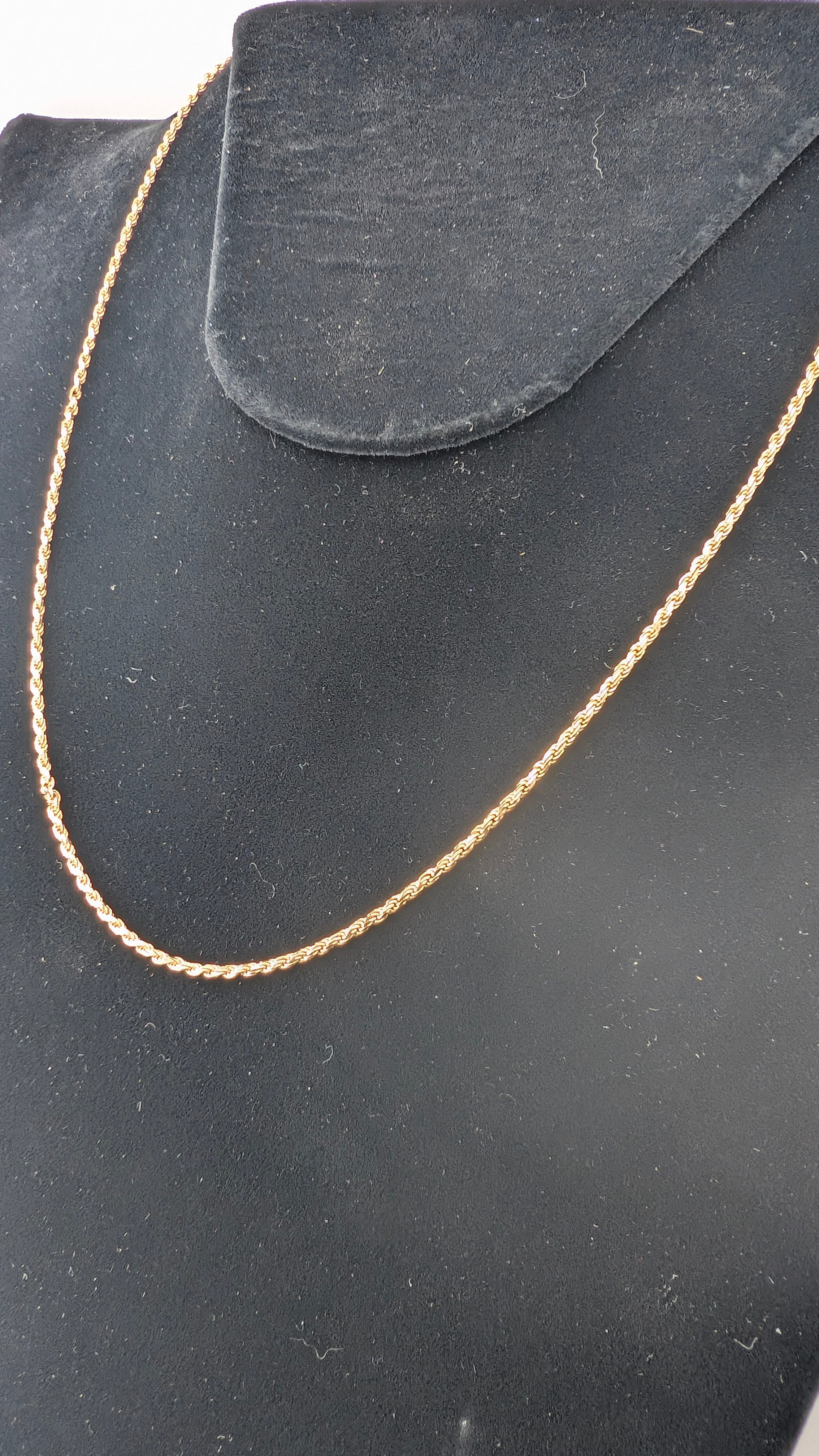 14K Yellow Gold Rope Chain Necklace | 20" | 7.34g | 1.8mm