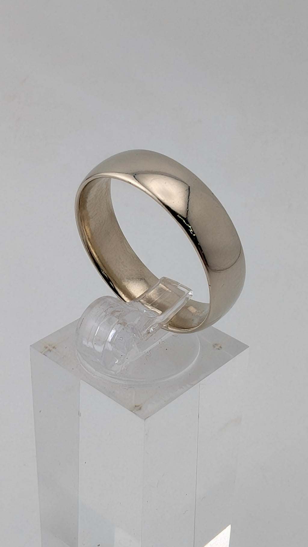 14K White Gold Comfort Fit Wedding Band | Size 10.75 | 6mm | 6.8g