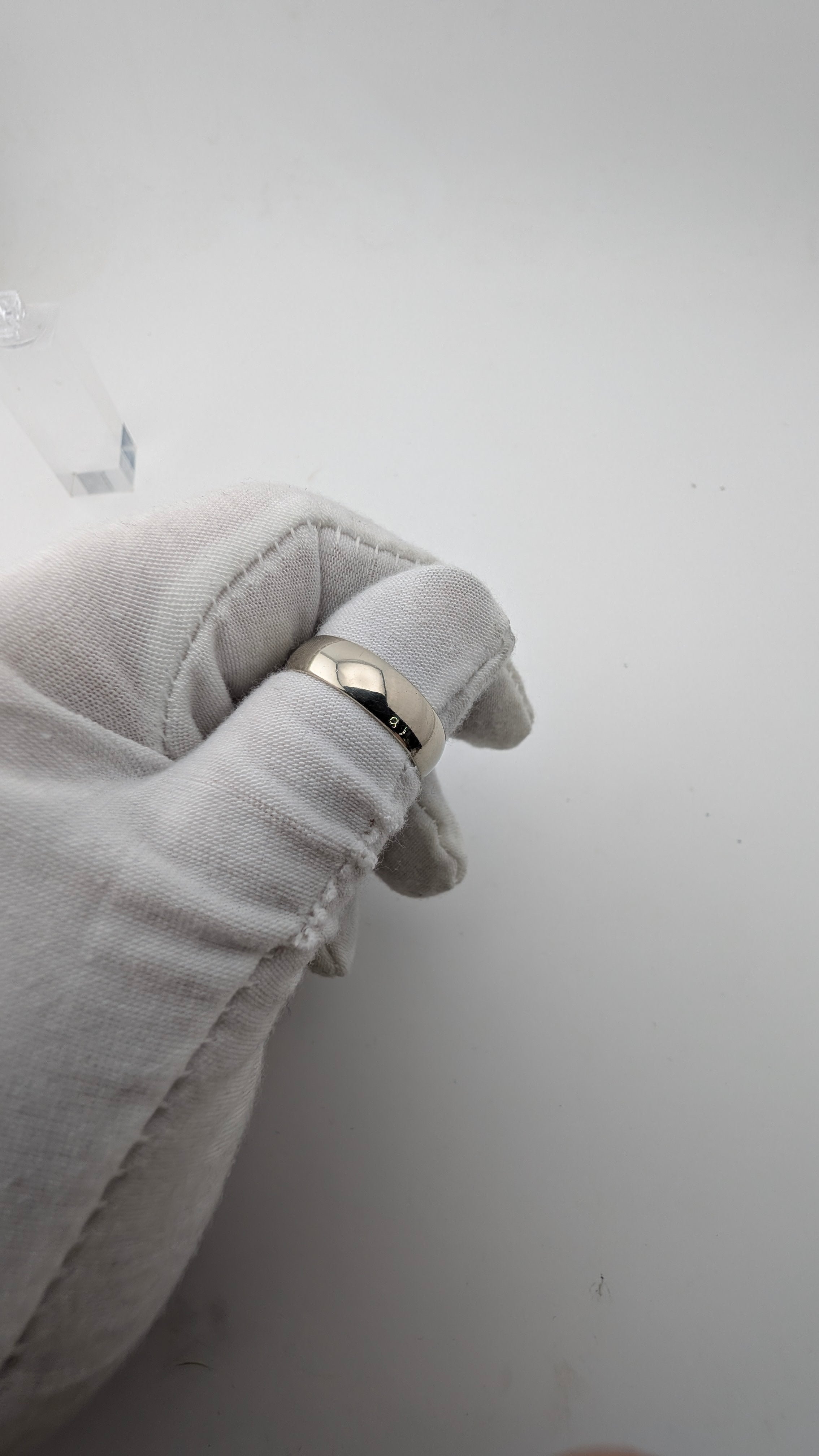 14K White Gold Comfort Fit Wedding Band | Size 10.75 | 6mm | 6.8g