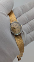 Vintage Baume & Mercier 18K Gold Diamond Bezel Ladies Watch | 48.5g | Manual Wind