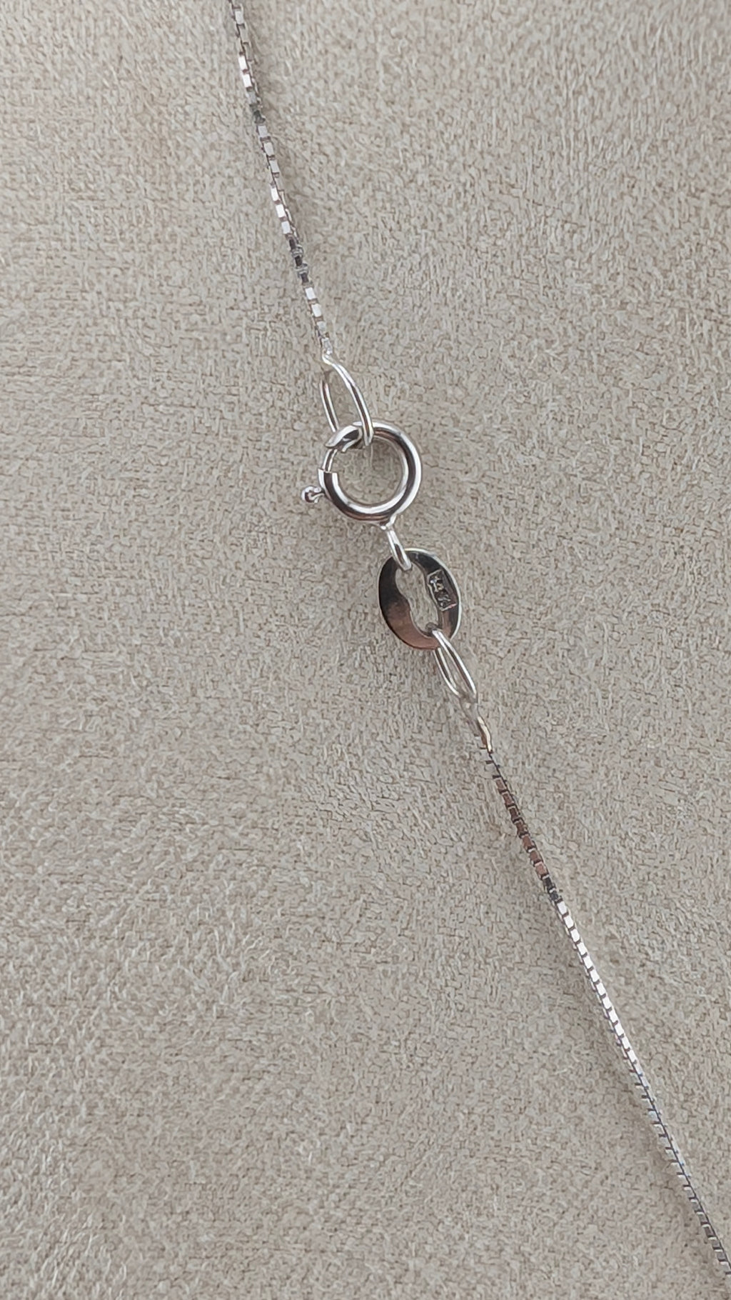 14K White Gold Sapphire & Diamond Pendant Necklace