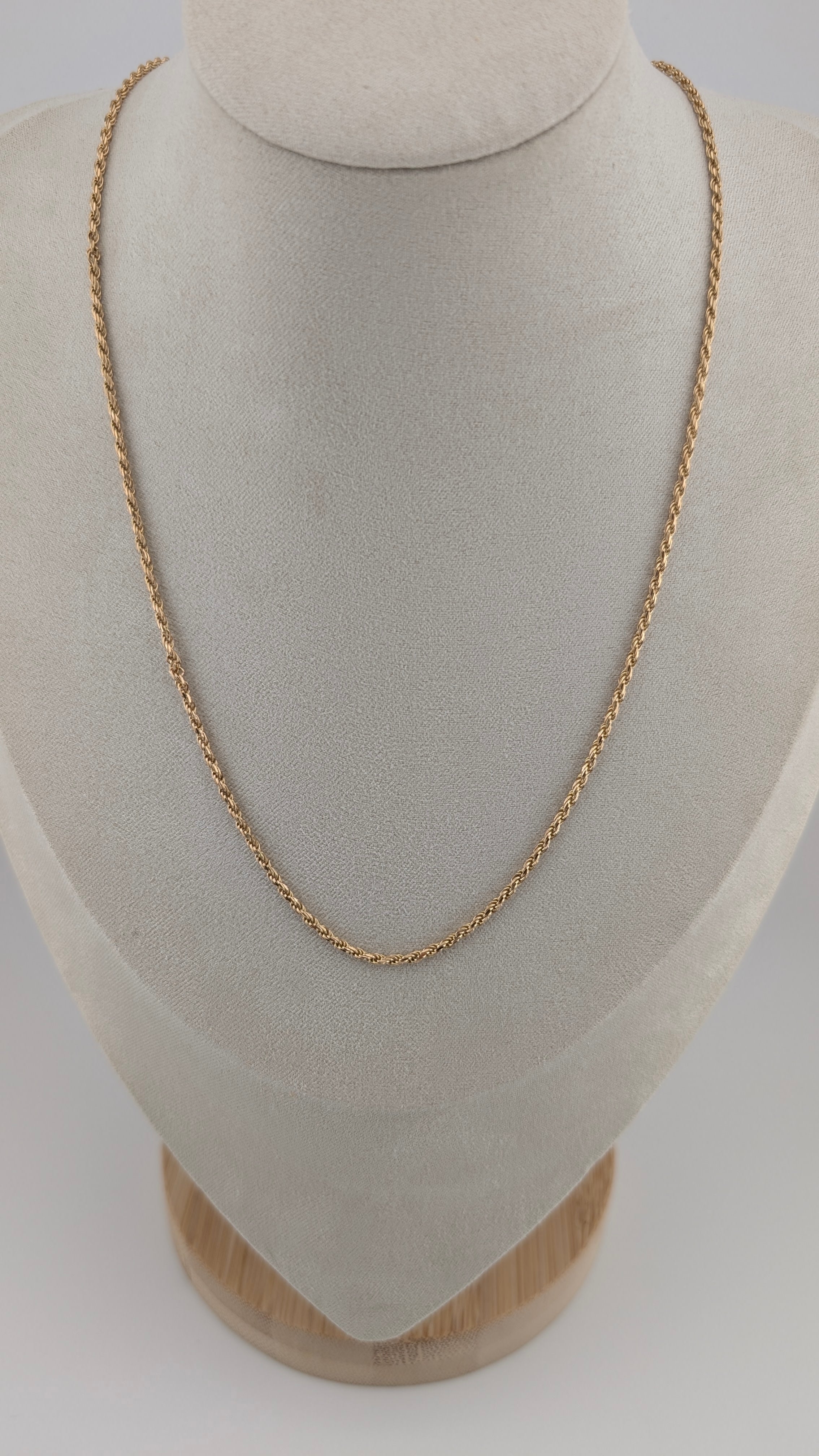 14K Yellow Gold Rope Chain Necklace | 20" | 7.34g | 1.8mm